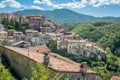 Scenic sight in Poggio Moiano, rural village in Rieti Province, Latium, Italy. Royalty Free Stock Photo