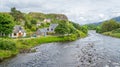 Scenic sight in Poolewe, small village in Wester Ross in the North West Highlands of Scotland. Royalty Free Stock Photo