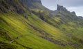 Scenic sight of the Quiraing, Isle of Skye, Scotland. Royalty Free Stock Photo