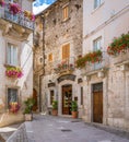 Scenic sight in Scanno, province of L`Aquila, Abruzzo, central Italy.