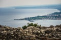 Scenic sight in Taormina, famous beautiful city Royalty Free Stock Photo