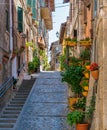 Scenic sight in the village of Vallerano, Province of Viterbo, Lazio, Italy. Royalty Free Stock Photo