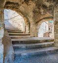 Scenic sight in Villalago, province of L`Aquila in the Abruzzo region of Italy.