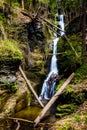 Scenic Silverthread falls of Dingmans ferry in spring