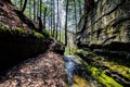 Scenic Silverthread falls of Dingmans ferry in spring