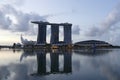 Urban Landscape of Singapore in Marina Bay Area Royalty Free Stock Photo