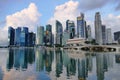 Urban Landscape of Singapore in Marina Bay Area Royalty Free Stock Photo