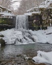 Scenic Skok waterfall near village Senokos on Balkan mountains, Serbia Royalty Free Stock Photo