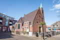 Scenic small church in a dutch town Royalty Free Stock Photo