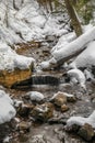 Scenic small water falls near Munising in Michigan upper peninsula