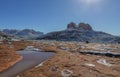 Scenic Cathedral Rocks Sedona Arizona Winter Landscape Royalty Free Stock Photo