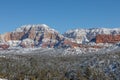 Snow Covered Landscape Sedona Arizona Royalty Free Stock Photo