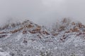 Scenic Snow Covered Landscape Sedona Arizona Royalty Free Stock Photo