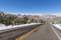 Snow Covered Winter Landscape Sedona Arizona Royalty Free Stock Photo