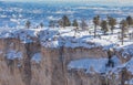 Scenic Winter Landscape at Bryce Canyon National Park Royalty Free Stock Photo