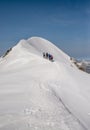 Scenic snowcapped Breithorn mountain Royalty Free Stock Photo