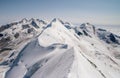 Scenic snowcapped Breithorn mountain Royalty Free Stock Photo