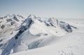 Scenic snowcapped Breithorn mountain Royalty Free Stock Photo