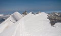 Scenic snowcapped Breithorn mountain Royalty Free Stock Photo