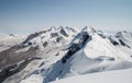 Scenic snowcapped Breithorn mountain Royalty Free Stock Photo