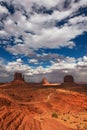 Scenic southwest desert landscape in Monument Valley, Arizona Royalty Free Stock Photo