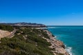 Scenic Spanish Coastline, Sitges, Spain. Royalty Free Stock Photo