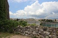 Scenic Spot. Corfu City View And Lonian Sea Royalty Free Stock Photo