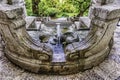 Scenic stairs with fountain inside the Botanical Garden, Rome, Italy Royalty Free Stock Photo