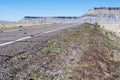 Scenic state route 24 running through desert in Utah, USA Royalty Free Stock Photo