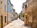 The scenic street of Tarascon, France Royalty Free Stock Photo