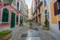 Scenic street in the old town in Macau Macao near Ruins of St