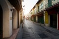 Scenic street in the old town in Macau Macao in Rua da Felicid