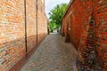 Scenic street view in the historic town Veere, Netherlands Royalty Free Stock Photo