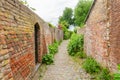 Scenic street view in the historic town Veere, Netherlands Royalty Free Stock Photo