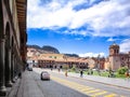 Scenic streets of historic city center in Cuzco