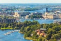 Aerial panorama of Stockholm, Sweden Royalty Free Stock Photo