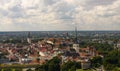 Scenic summer aerial panorama of the Old Town in Tallinn, Estonia Royalty Free Stock Photo