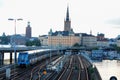 Scenic Summer Aerial View Of Old Town In Stockholm, Sweden Royalty Free Stock Photo