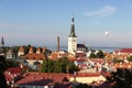 24-27.08.2016 Scenic summer beautiful aerial skyline panorama of the Old Town in Tallinn, Estonia