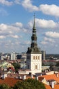 24-27.08.2016 Scenic summer beautiful aerial skyline panorama of the Old Town in Tallinn, Estonia