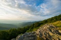 Scenic Summer Landscape on Overlook Drive Shenandoah National Pa