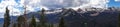 Rocky Mountains, panoramic landscape, Colorado, USA Royalty Free Stock Photo