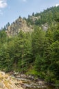 Scenic summer landscape in Sherwood Forest, Boulder Canyon Royalty Free Stock Photo