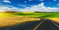 Scenic Summer Road Drive Royalty Free Stock Photo