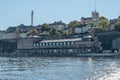 Scenic summer view of the Old Town pier architecture in Sodermalm district of Stockholm, Sweden