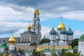 Picturesque view of Trinity Lavra of St. Sergius in Sergiyev Posad in Russia