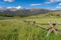 A scenic sunlit Summer afternoon in part of North Park Colorado. Royalty Free Stock Photo