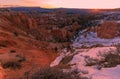 Bryce Canyon National Park Winter Sunrise Royalty Free Stock Photo