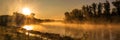 scenic sunrise over the Big Inzer river Royalty Free Stock Photo