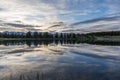 Wilderness Lake Sunrise Reflection Royalty Free Stock Photo